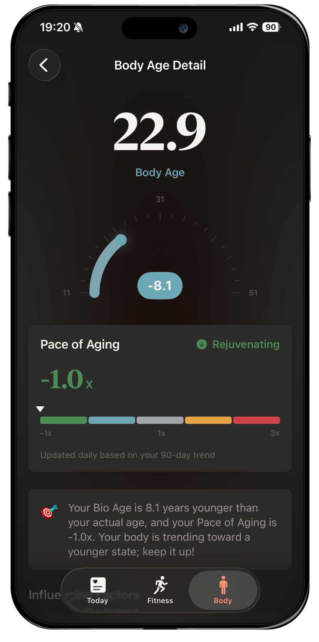 Body Age Screenshot